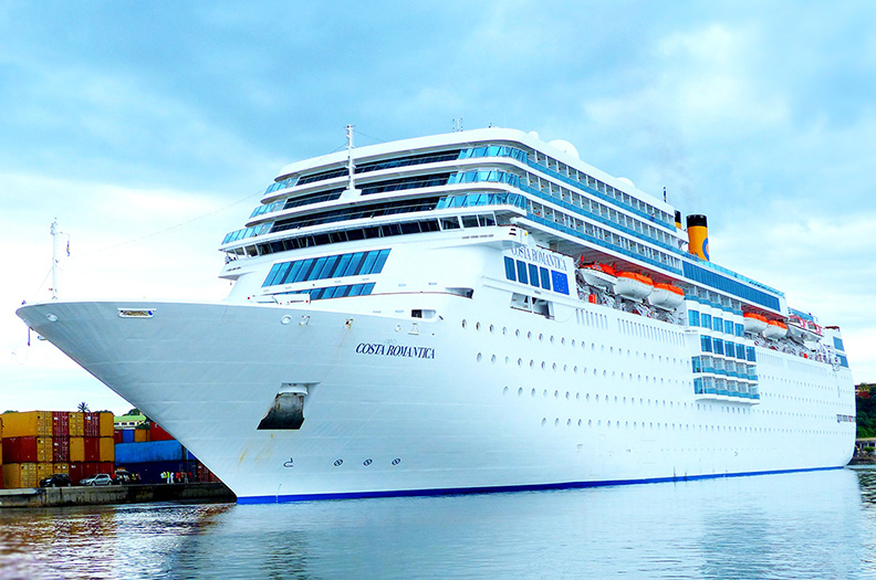 DSS calls cruise ship Costa Romantica at Diego Suarez (Antsiranana) Port
